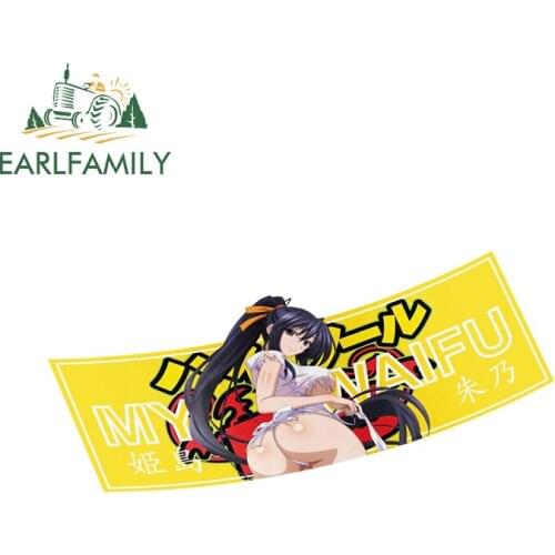 EARLFAMILY 13cm x 6.2cm for High School DxD Slap Car Stickers Anime Car Accessoires Decal Motorcycle Trunk Waterproof Sunscreen
