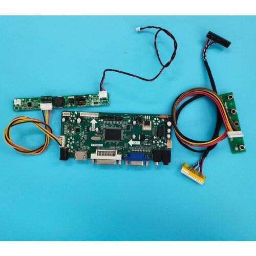 Kit for LM185WH2(TL)(A2)/(TL)(A3)/(TL)(A4) 1366x768 LCD Panel HDMI-compatible+DVI+VGA Controller Board M.NT68676 LED 18.5"