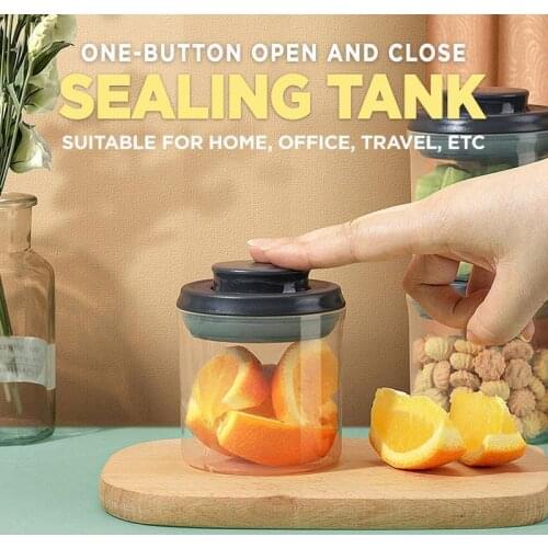 One-Button Open And Close Sealing Tank Powder Box Portable Formula Dispenser Food Container Storage Box