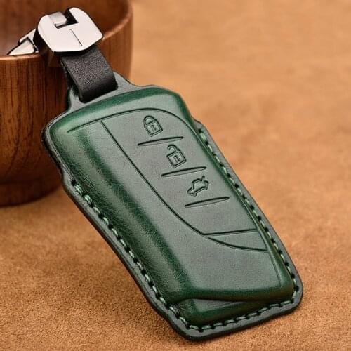 Leather Car Remote Key Case Cover for Lexus IS ES GS GX LS500H NX RX LX LC RC 200 250 570 2018 2019 Car Styling Accessories