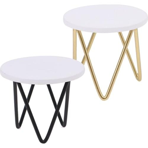 1pc Dollhouse Miniature Simulation Small Tea Table Furniture Model Toys For Doll House Decoration