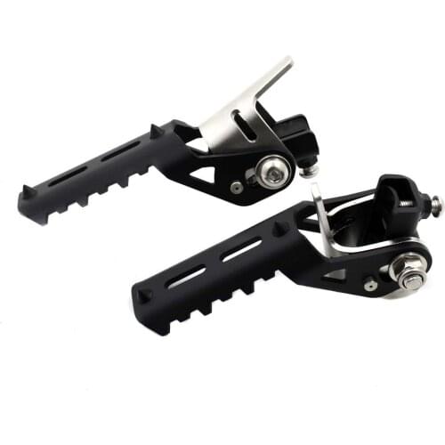 Motorcycle Highway Front Foot Pegs Folding Footrests Clamps 22-25mm For BMW R1250GS R 1250 GS adv adventure LC HP GSA 2019 2020