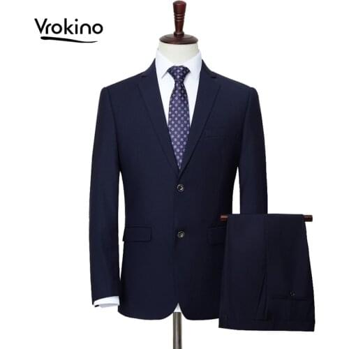 2019 Spring and Autumn New (suit + Pants) Increase The Size 6XL 7XL 8XL 9XL Mens Business Casual Solid Color Suit Set