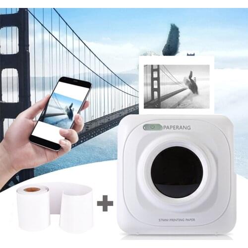 2021 New PAPERANG P1 thermal printer mobile photo pocket portable small mini printer Bluetooth Android IOS with 1000mAh battery
