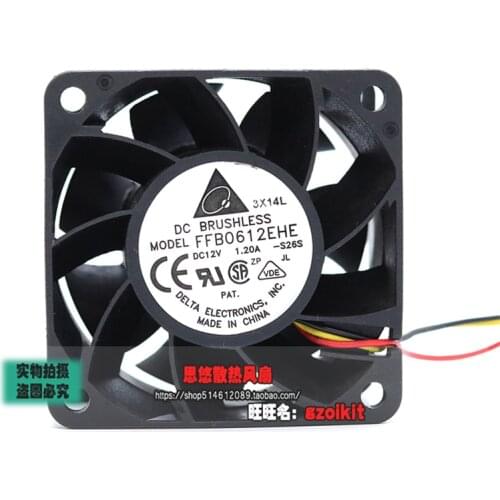 New authentic FFB0612EHE 12V 1.2A 6CM 6038 large amount of violent cooling fan