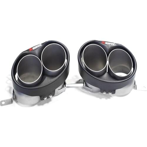 Suitable For Rs345678 Audi Refit Ak Throat,Scorpio Carbon Fiber Nozzle and Tail Exhaust Pipe