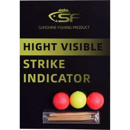 SF Foam Strike Indicators Bobbers Fly Fishing with Wooden Tooth Pick Floating