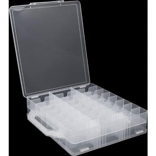 Q1FB Pro 48 Lattice Nail Polish Holder Display Container Organizer Storage Box Case