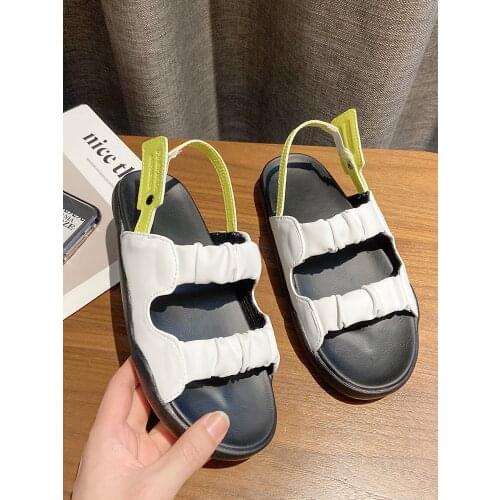 Large Size 35-40 Ladies Sandals Summer New Fashion All-Match Color Matching Casual Sports Sandals