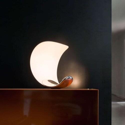 Italy Design LED Moon Table Lamp Modern Home Decor Living Room Bedroom Bedside Lamp Touch Control Study Desk Lights Lighting