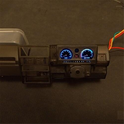 LED Digital Display Electronic Dashboard Drive Cab Interior Kit for 1/6 CAPO SIXER1 Samurai Jimny RC Car Modification Part