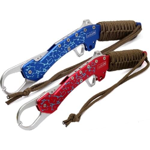 Top Grade Aviation Aluminum Fish Lip Grip Fishing Gripper Grabber Fish Capture Tool