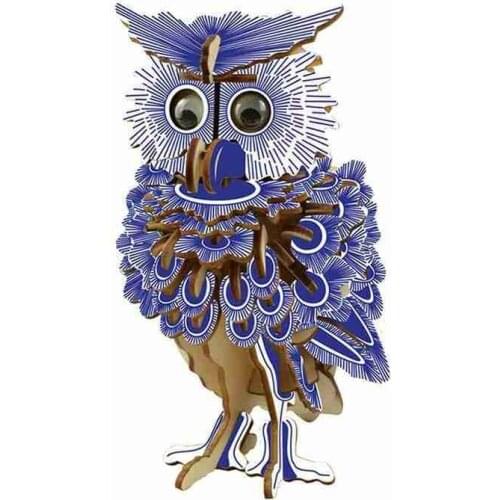 Owl 3D Three-Dimensional Jigsaw Puzzle Model Puzzle Great Gift Suitable for Elementary School Students and Adults