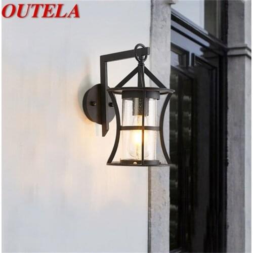 OUTELA Outdoor Classical Wall Lamp LED Light Waterproof IP65 Sconces For Home Porch Villa Decoration