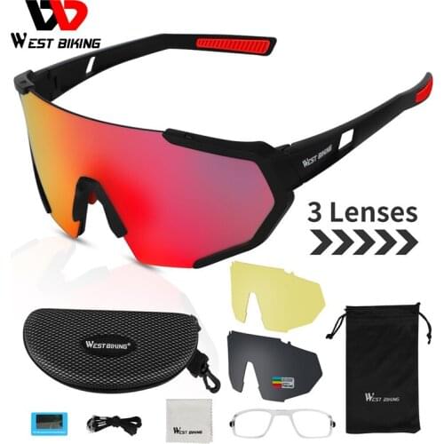 WEST BIKING Polarized Cycling Glasses Men Protection Sunglasses MTB Safety Eyewear Goggles for Fishing Riding Bike Accessories