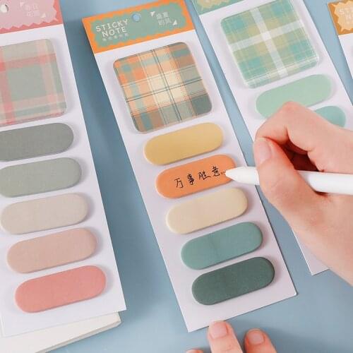 120Ru Commercial Stationery Storage box Memo Pad Bookmarks Creative Work Plan Sticky Notes Office School Supplies Paper Stickers