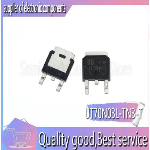 50PCS new original UT70N03L-TN3-T TO-252 N 30V 75A MOS FET groove