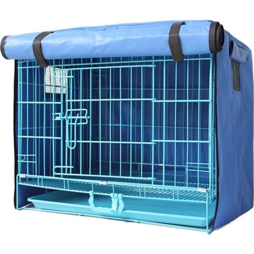 Dog Kennel House Cover Waterproof Dust-proof Durable Oxford Dog Cage Cover Foldable Washable Outdoor Pet Kennel Crate Cover