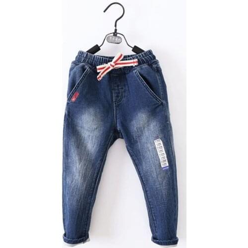 High Quality Girls Baby Cotton Washed Soft Jeans Trousers Kids Clothes