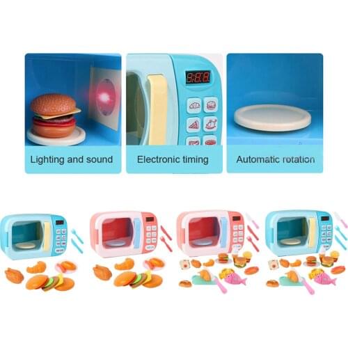 Kid Microwave Kitchen Toys Electronic Oven Educational Toys for Boys Girls