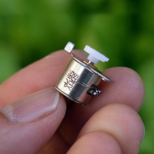 Two-phase Four-wire Stepper Motor Precision Mini 10mm Stepper Motor with Plastic Wheel, Permanent Magnet for Digital Cameras
