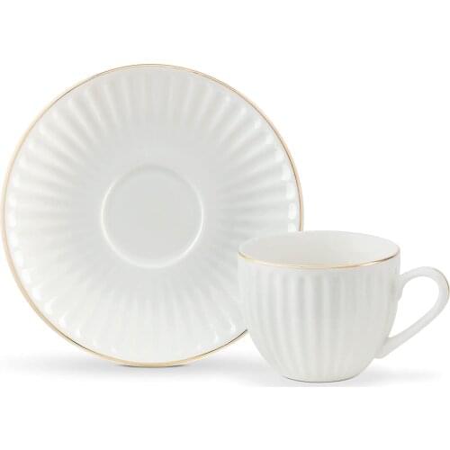 4 Pcs Coffee Espresso Porcelain With Plate Set Mug Tea Cup Gift Ideas Turkish Coffee Home Decoration Kitchen House