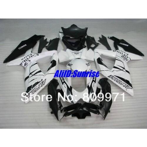 S334 Cool Corona white black full Fairing for SUZUKI GSXR600 750 GSXR600 GSXR750 GSX-R600 750 K8 08 09 2008 2009