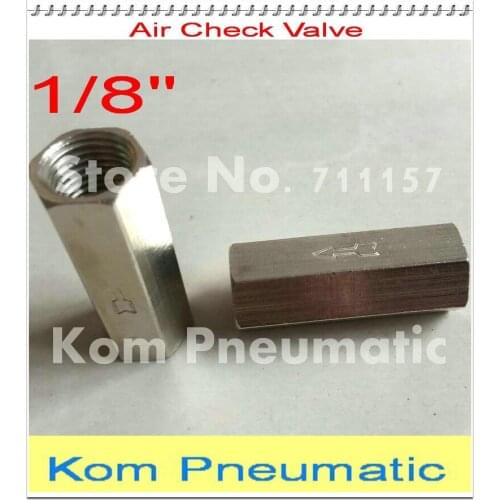Wholesale 100pcs/lot 1/8" bsp Female One Way Air Check Valve One-way Air Water Liquid Compressor CV-01