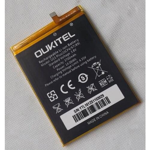 Original Oukitel U11 Plus phone battery 3700mah 3.8V for Oukitel U11 Plus 5.7"FHD Octa Core MTK6750T