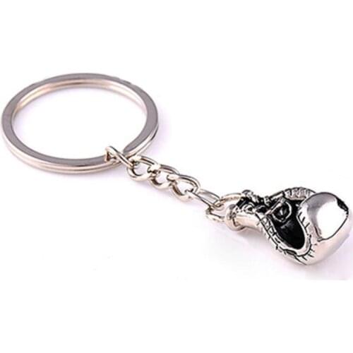 Zinc Alloy Boxing Glove Pattern Pendant Keychain Keyring Car Key Chain Key Ring Durable Boxing Glove Pattern Pendant Fashion
