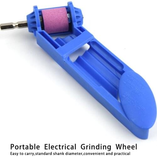 Blue or Orange Corundum Grinding Wheel Bit Tool Portable Drill Bit Sharpener Twist Drill Bit Sharpening Machine 2-12.5mm Tools