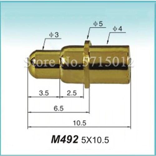 1pcs Gold Plating Flexible Pogo Pin Battery Antenna Pin PCB Probe Test Needle Large Current Spring Connector