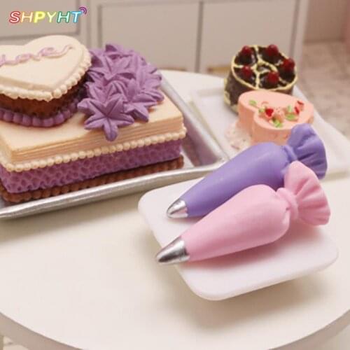 10Pcs Miniature Resin Pastry Cream Bag Design Models Toy Dollhouse Resin Accessories 30*10*10mm Well designed