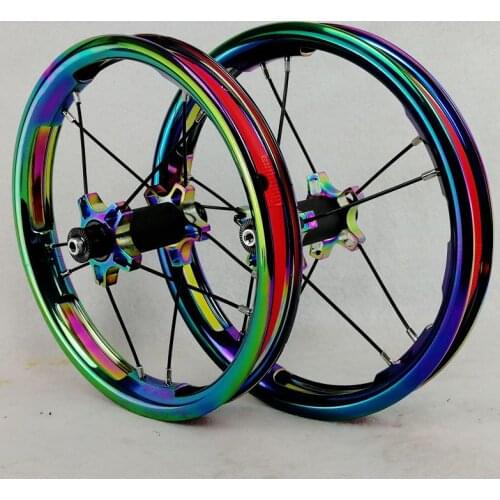 12inch push bike wheels kids bicycle boby bikes wheel Slide car childrens wheel custom balance bike wheel Anodic color Children
