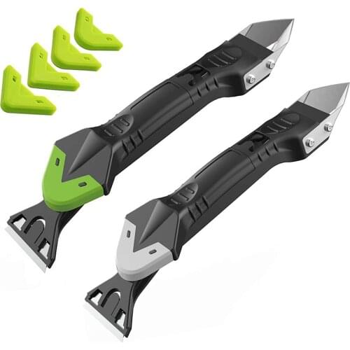 5 in1 Metal Caulk Remover Sealant Smooth Scraper Caulk Finisher Grout Kit Tools Floor Mould Removal Hand Tools Set Accessories
