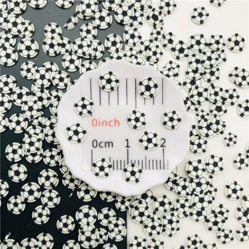 50g Football Polymer Clay Sprinkle For Kids Diy ,Soft Clay For Craft Clay/Nail Art/Scrapbook Decoration DIY,Filler