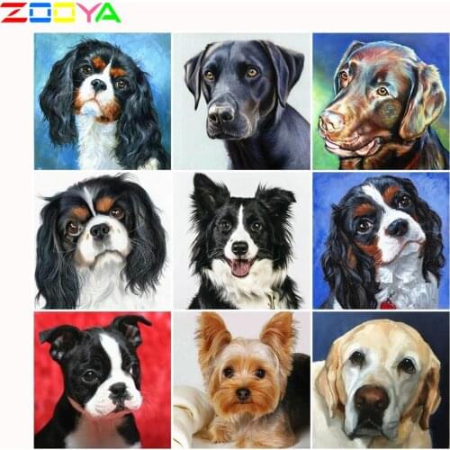 ZOOYA 5D DIY diamond painting animal dog picture DIY Huacan full square embroidery dog picture rhinestone diamond mosaic SP852