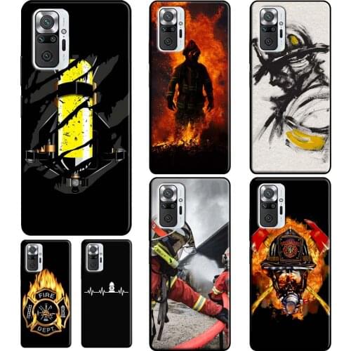 Firefighter Heroes Fireman For Xiaomi Redmi Note 9 Pro 10 7 8 9S 8T Cover For Redmi K40 9 9C 9A 7A 8A 9T Phone Case