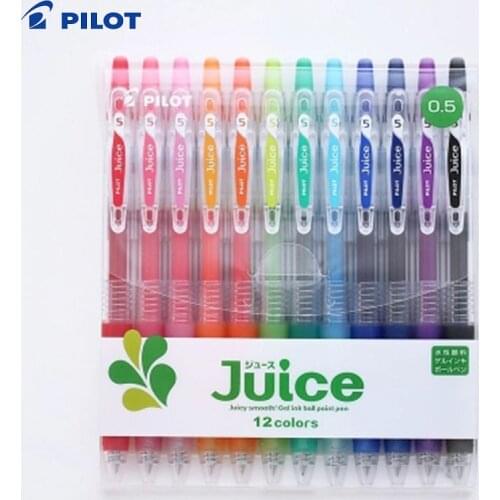Pilot 6pcs/set Colored Gel Pen School Stationery Office Supplies Gel Pens For Students Writing Pen Ballpoint Pens 0.5mm LJU-10EF