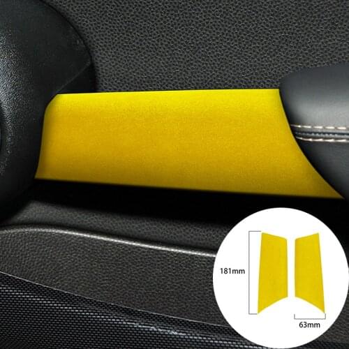 For BMW MINI R55 R56 2007-2013 Alcantara Suede Wrap Car Door Handles Panel Strip Cover Car Trim Stickers Internal Accessories