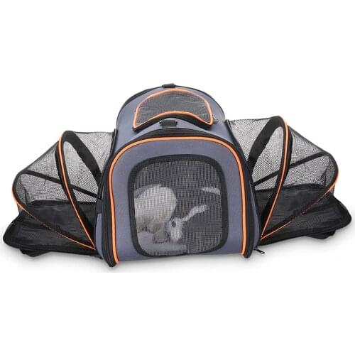 Pet Travel Bag Double-Sided Retractable Breathable Portable Foldable Cat And Dog Pet Suitcase Multi-Function Pet Bag
