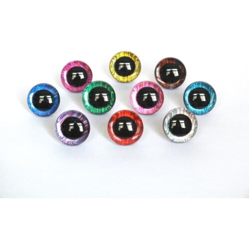 3D DIY Supply Plush Doll Puppet Toy Color Plastic Eyes Safety Glitter Eyes For Amigurumi Crochet Stuffed Animal Doll Accessories