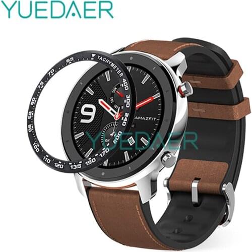 YUEDAER Metal Bezel Ring For Xiaomi Amazfit GTR 47MM Case Dial Scale Speed Cover For Amazfit GTR 47 Smart Watch Accessories