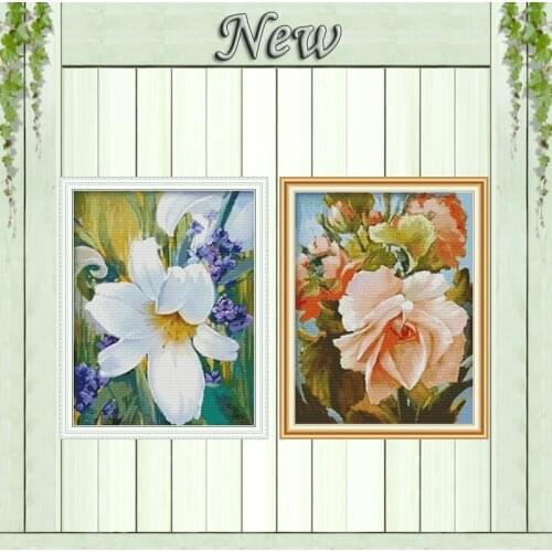 Four seasons windmill winter diy painting counted print on the canvas DMC 11CT 14CT kits Cross Stitch embroidery needlework Sets