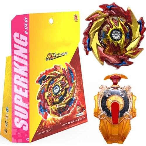 Newest Beyblades Burst Sparking GT Metal Fusion Gyroscope B174-01 with Gold Launcher Alloy Spinning Toys for Children