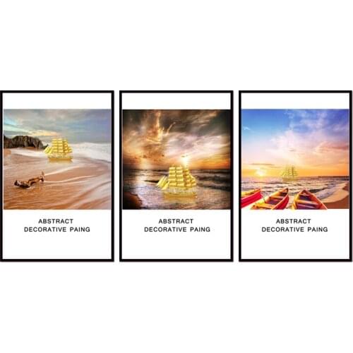 Factory wholesale (No Framed) Sailing series Canvas Print On Canvas Printing Wall Pictures 12YM-A-664