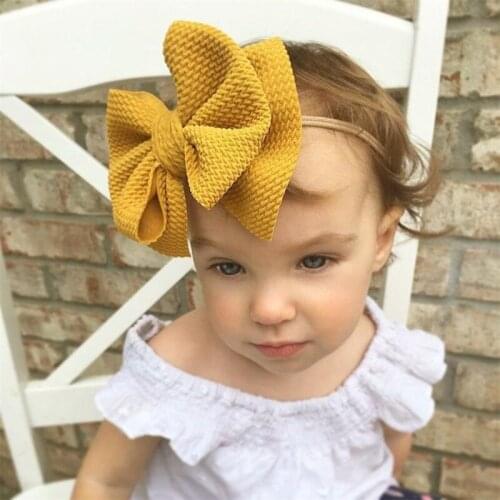 Girl Headbands Flower Kids Toddler Bow Hairband Headband Big Floral Elastic Hair Bands Head Baby Hair Accessories