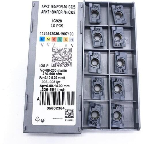 100PCS APKT1604 PDER 76 IC928 External Turning Tools APKT 1604 Carbide insert Lathe cutter Tool