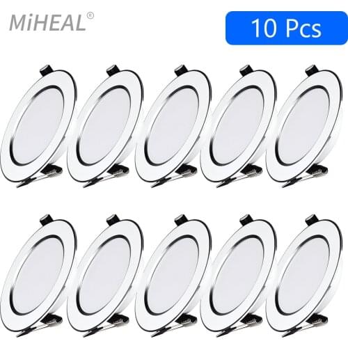 LED Downlight 5W 9W 12W 15W LED Ceiling Lights Round Recessed Lamp Dimmable Waterproof LED Spotlight For Bathroom Kitchen