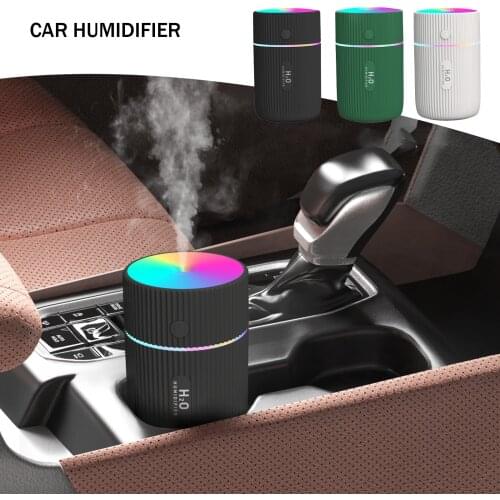 Aromatherapy Air Humidifier 220ml Universal Car Essential Oil Diffuser USB Cool Mist Maker Purifier LED Home Office Diffuser